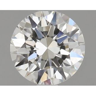 0.5 Carat Round H VVS2 EX GIA Natural Diamond