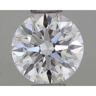 0.43 Carat Round D VVS2 EX GIA Natural Diamond