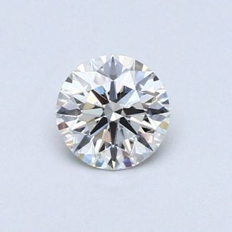 0.42 Carat Round H VS2 EX VG GIA Natural Diamond