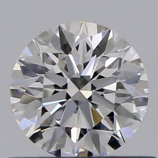 0.45 Carat Round E VVS2 EX GIA Natural Diamond