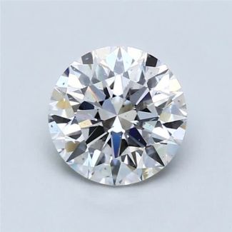 1.5 Carat Round D SI1 EX GIA Natural Diamond