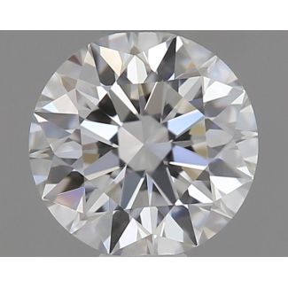 0.33 Carat Round F IF EX GIA Natural Diamond