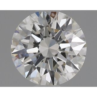 0.5 Carat Round H VVS2 EX GIA Natural Diamond