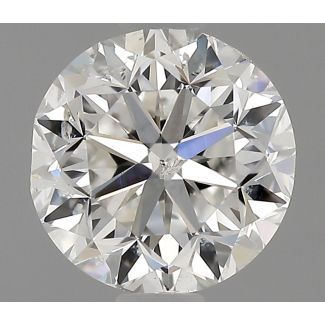 1.0 Carat Round G SI2 GD EX GIA Natural Diamond