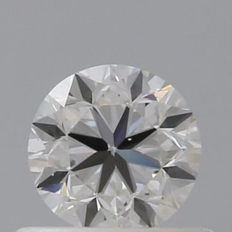 0.50 Carat Round E VS2 GD EX GIA Natural Diamond