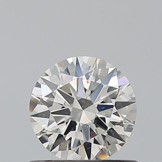 0.56 Carat Round H SI1 EX GIA Natural Diamond