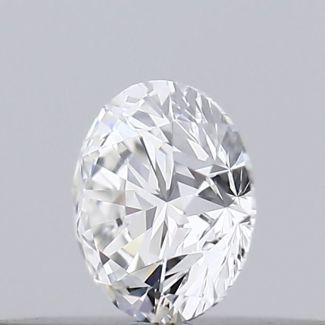 0.18 Carat Round F VVS1 EX GIA Natural Diamond