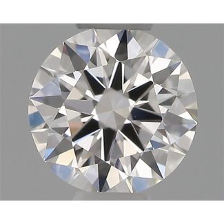 0.31 Carat Round F VVS1 EX GIA Natural Diamond