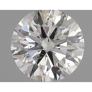 0.53 Carat Round H SI2 EX GIA Natural Diamond