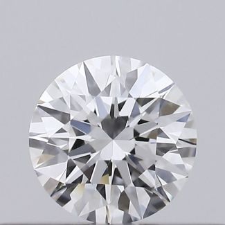 0.22 Carat Round E VVS1 EX GIA Natural Diamond