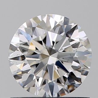 0.71 Carat Round F SI1 EX GIA Natural Diamond