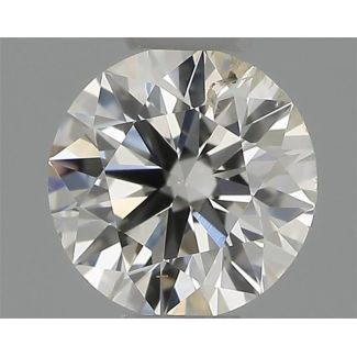 0.30 Carat Round H SI2 EX VG GIA Natural Diamond