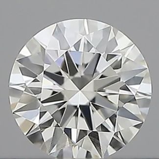 0.30 Carat Round H VVS2 EX IGI Natural Diamond