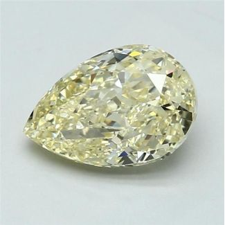 2.01 Carat Pear Yellow VVS2 - EX VG GIA Natural Diamond