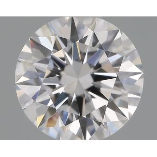 0.58 Carat Round D VVS1 EX GIA Natural Diamond