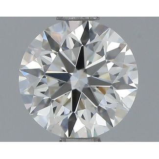 0.87 Carat Round H VVS2 EX IGI Natural Diamond