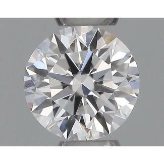 0.19 Carat Round D VS1 EX VG GIA Natural Diamond