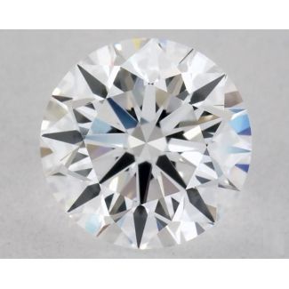 0.61 Carat Round D VVS1 EX GIA Natural Diamond