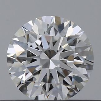 0.4 Carat Round F VVS2 EX GIA Natural Diamond