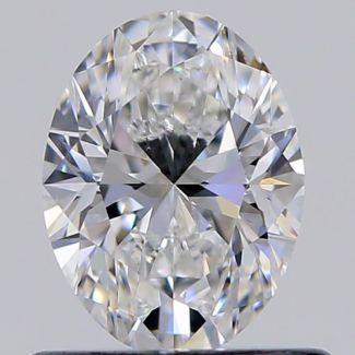 0.60 Carat Oval E VVS2 - EX VG GIA Natural Diamond