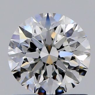 0.80 Carat Round F VS2 VG EX GIA Natural Diamond