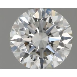 0.38 Carat Round H VS2 EX GIA Natural Diamond