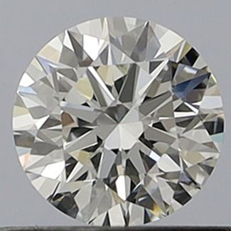 0.54 Carat Round H VVS1 EX GIA Natural Diamond