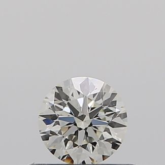 0.35 Carat Round J VVS2 EX GIA Natural Diamond