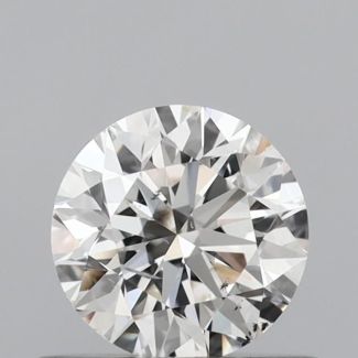 0.56 Carat Round G SI1 EX IGI Natural Diamond