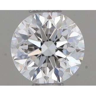 0.42 Carat Round E VVS2 EX GIA Natural Diamond