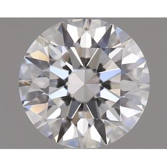 0.51 Carat Round E VVS1 EX GIA Natural Diamond