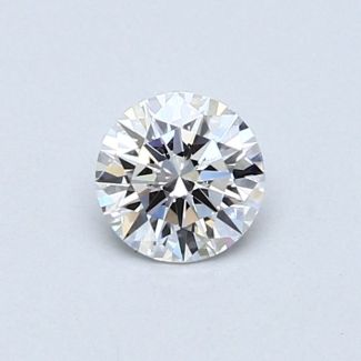 0.44 Carat Round D VVS1 EX GIA Natural Diamond