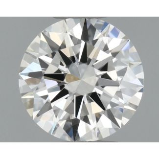 0.51 Carat Round H VVS1 EX GIA Natural Diamond