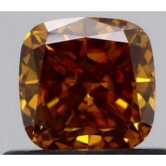 0.51 Carat Cushion Modified Fancy Brownish Yellow SI2 - VG GIA Natural Diamond