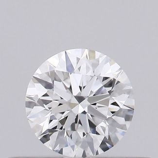 0.29 Carat Round D VVS2 EX GIA Natural Diamond