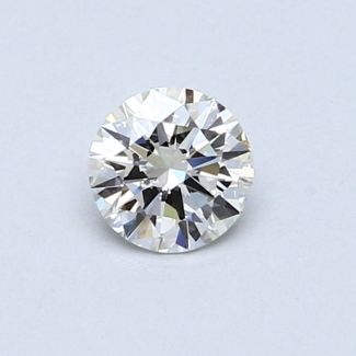 0.43 Carat Round I VVS1 VG EX GIA Natural Diamond