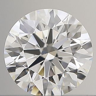 0.43 Carat Round F VVS2 EX GIA Natural Diamond