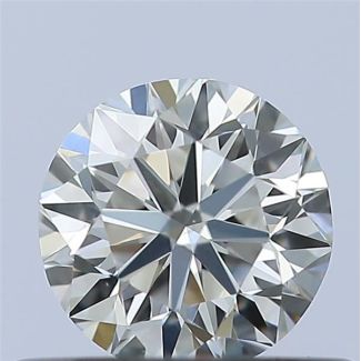 0.41 Carat Round H VS2 VG EX GIA Natural Diamond