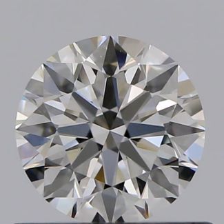 0.56 Carat Round H VVS2 VG EX GIA Natural Diamond