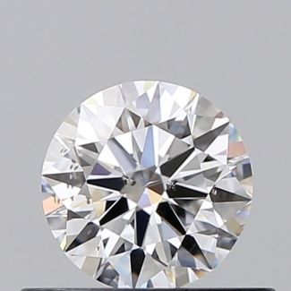 0.45 Carat Round D SI1 EX GIA Natural Diamond