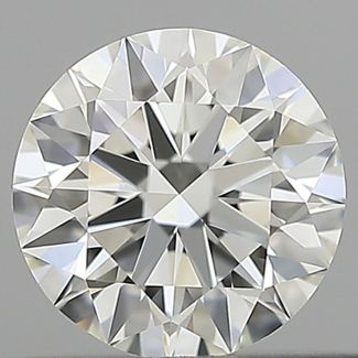 0.53 Carat Round H IF EX GIA Natural Diamond