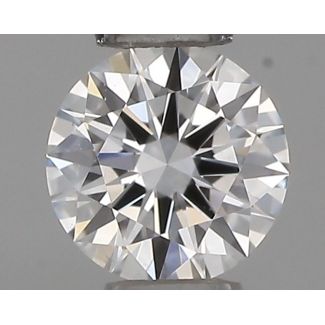 0.18 Carat Round D VS2 EX GIA Natural Diamond