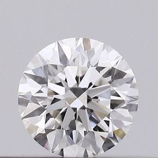 0.22 Carat Round G VVS2 EX GIA Natural Diamond