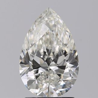 1.51 Carat Pear H SI1 - EX GIA Natural Diamond