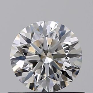 0.51 Carat Round F VVS1 EX GIA Natural Diamond