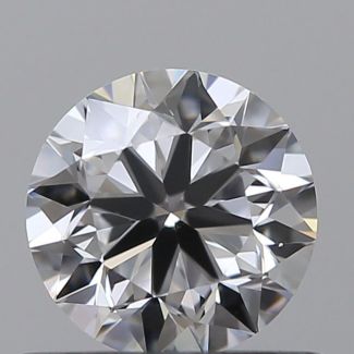 0.6 Carat Round D VVS1 VG EX GIA Natural Diamond