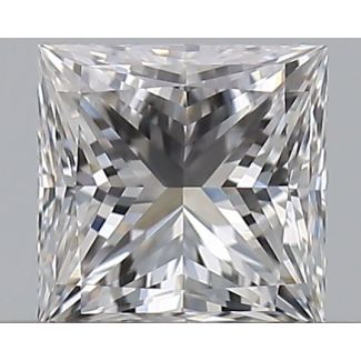 0.46 Carat Princess D IF - EX GIA Natural Diamond