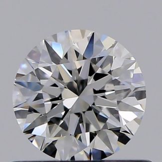 0.52 Carat Round F VS1 EX GIA Natural Diamond