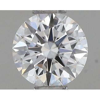 0.4 Carat Round F VVS2 EX GIA Natural Diamond