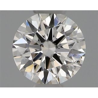 0.32 Carat Round H SI1 EX GIA Natural Diamond